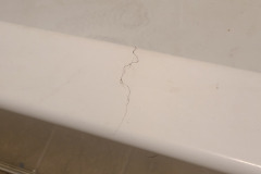 Major crack on acrylic tub